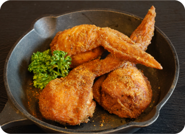 揚げ手羽ぎょうざ3本