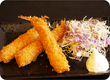 エビフライ3本